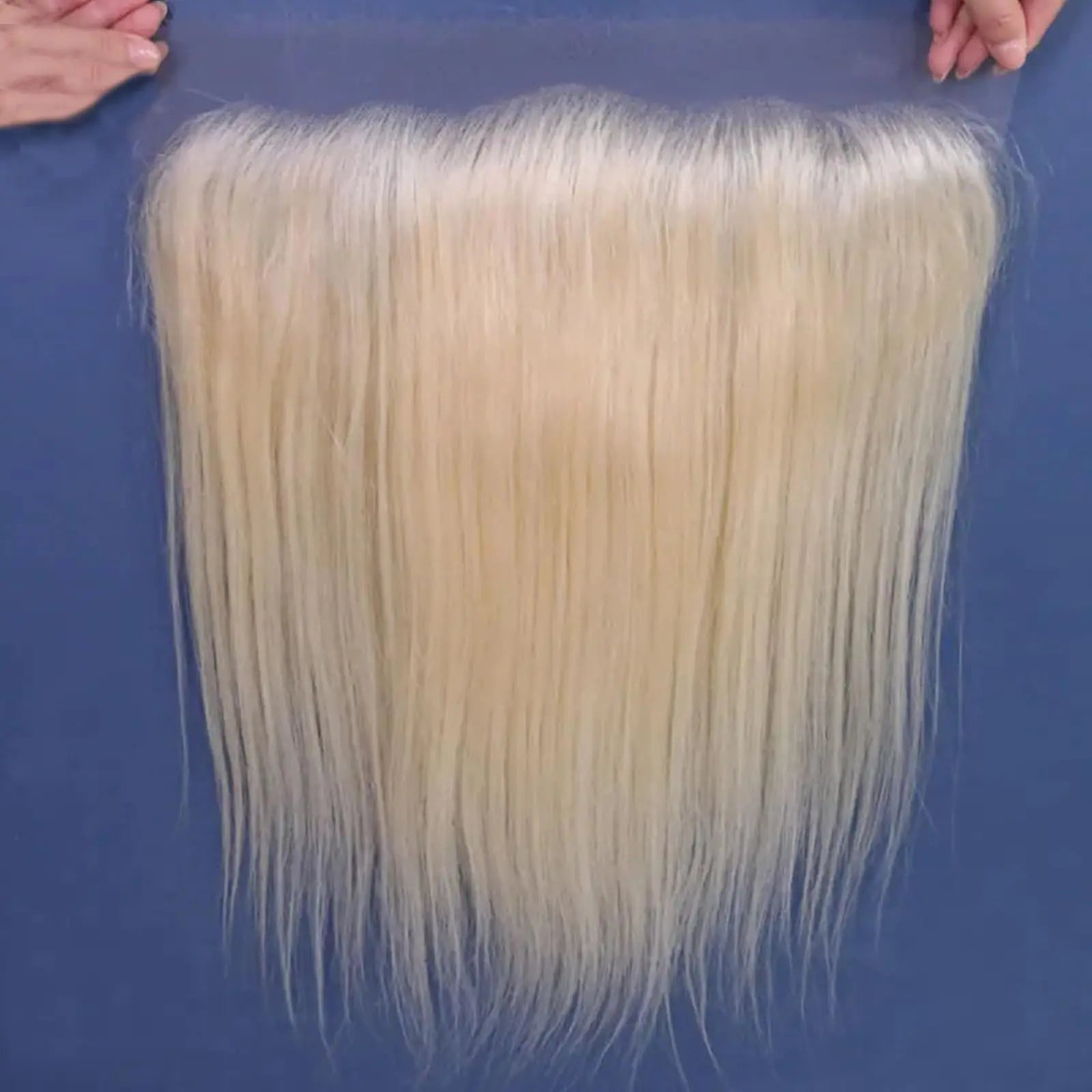 613 Blonde Frontal 13x4 HD Transparent Lace Frontal Closure With Baby Hair 100% Blonde Human Hair 613 Frontal Ear To Ear 613 Frontal Free Part Natural Hairline 150% Density 16 Inch